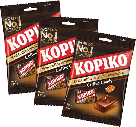 Kopiko Coffee Candy 100g x 3 Pack – Instant Coffee Flavoured Hard Sweets