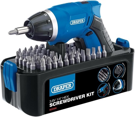 Storm Force Cordless Li-Ion Screwdriver Kit (3.6V) - Multicoloured